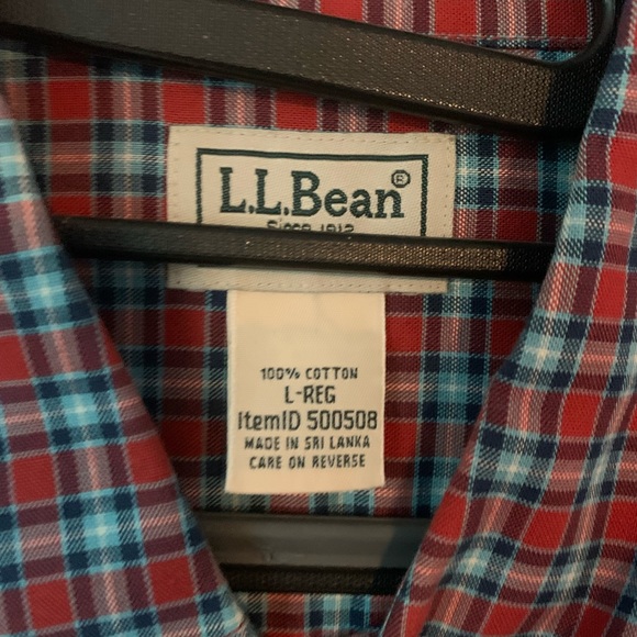 L.L. Bean Plaid Dress shirt - Picture 4 of 8